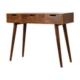 English Elm Chestnut Foldable Mirror Table