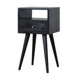 English Elm Mini Ash Black Bedside