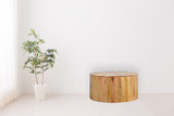 English Elm Round Wooden Coffee Table