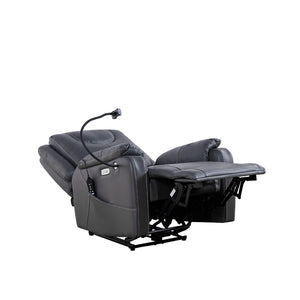 English Elm Liyasi Zero Gravity Power Recliner Eco Leather Massage Lumbar Heat Usb Charging W820S00039