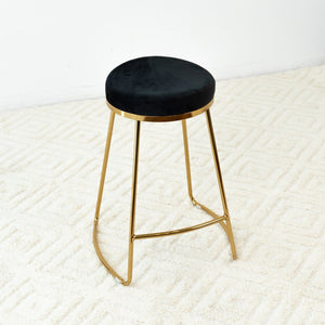 English Elm Jane Boucle Upholstered Accent Stool with Tapered Legs for Vanity or Bedroom B183P201661