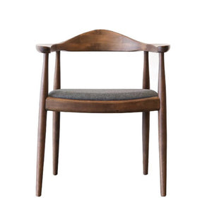 English Elm Kelly Solid Wood Fabric Upholstered Dining Chair with Mid-century Scandinavian Appeal B183P201827