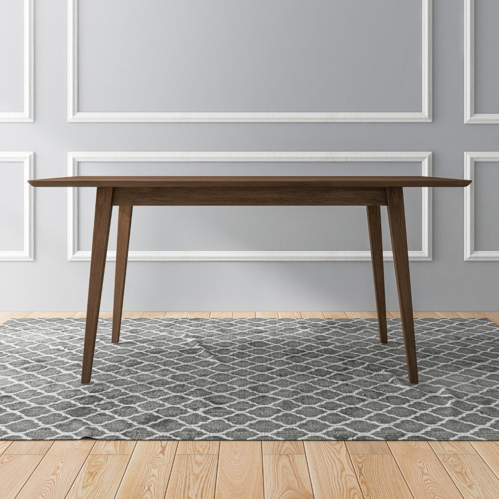 English Elm Levi Solid Wood Rectangular Dining Table with Beveled Edges for Six Guests B183P201605