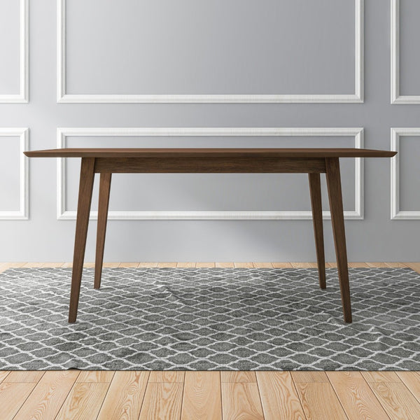 English Elm Levi Solid Wood Rectangular Dining Table with Beveled Edges for Six Guests B183P201605