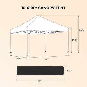 English Elm Outdoor 10x10 Pop up Canopy Gazebo with Sidewalls Mesh Windows Steel Frame Uv Roof Blue W419P445704