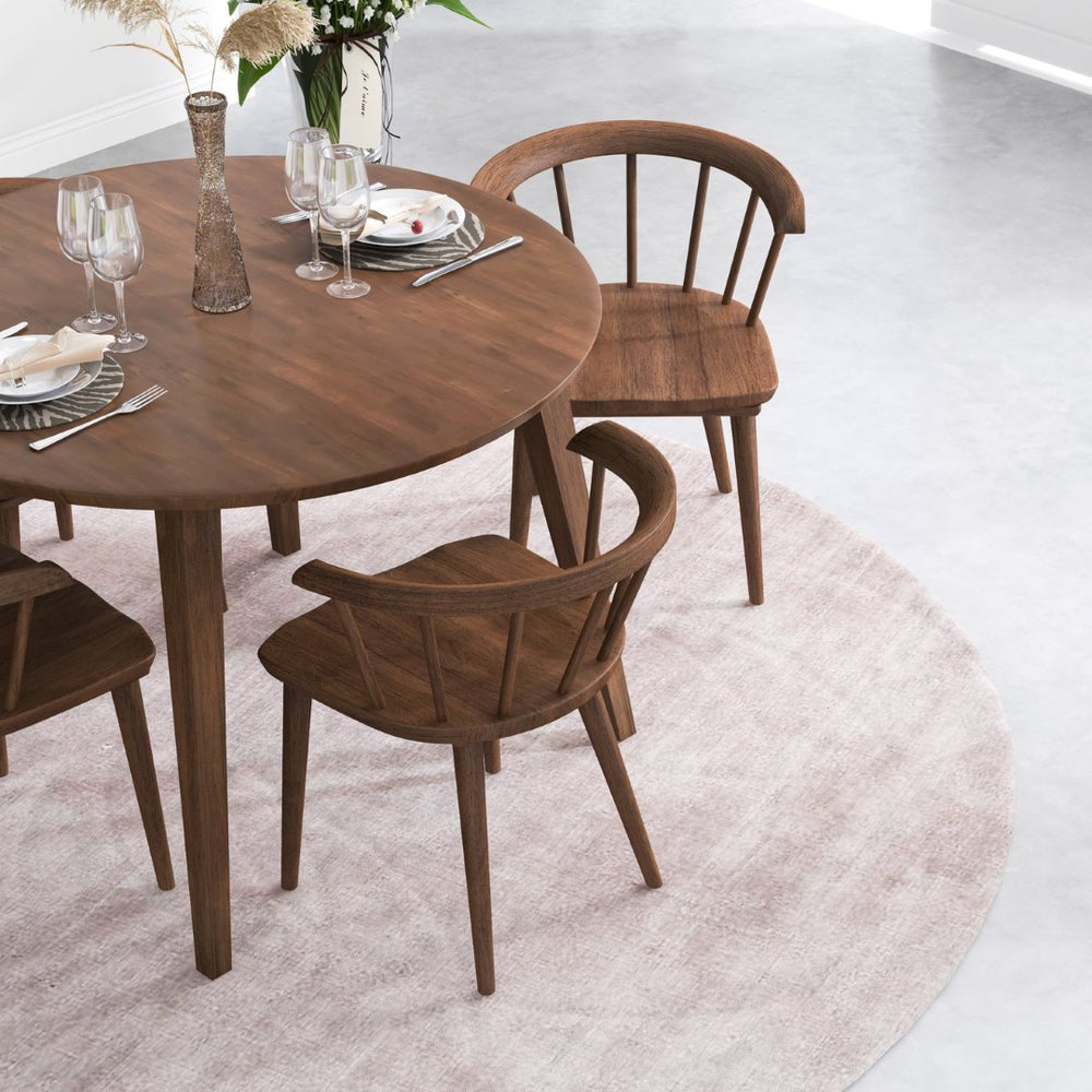 English Elm Jane Boucle Upholstered Accent Stool with Tapered Legs for Vanity or Bedroom B183P201868