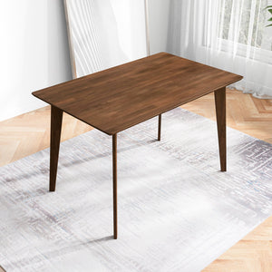 English Elm Ashcroft Furniture - Carlos Solid Wood Dining Table – Mid-Century Modern Design For 4-6 People With Timeless Elegance B183P201594