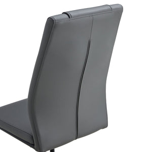 English Elm Modern Pu Leather Dining Chairs with Metal Frame Cushioned Seating Set of 4 W1151112848