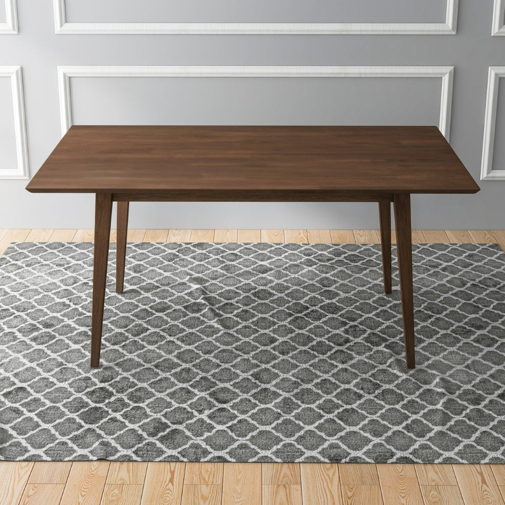 English Elm Levi Solid Wood Rectangular Dining Table with Beveled Edges for Six Guests B183P201605