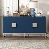 Modern U-Style Cabinet with Adjustable Shelves & Unique Legs - Elegant Storage Solution