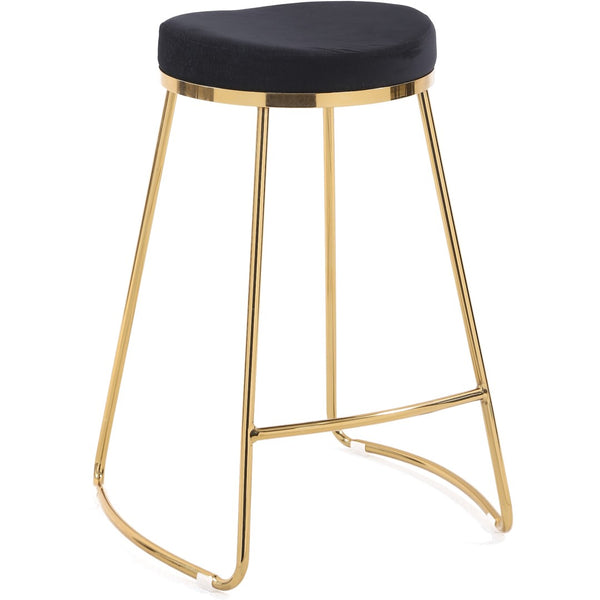English Elm Jane Boucle Upholstered Accent Stool with Tapered Legs for Vanity or Bedroom B183P201661