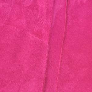 English Elm Michael Plush Cylindrical Suede Bean Bag with Removable Washable Cover, High-Density Foam Comfort Fuchsia B181P163017