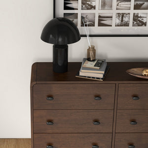 English Elm Alexa Mid-century Modern Solid Wood Dresser with Tapered Legs for Bedroom Storage B183P201771