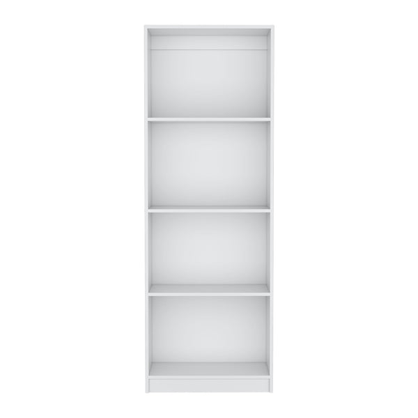 English Elm Vinton Tiered Bookcase with Smart Space-Saving Shelves, Versatile Display for Books & Decor White 39.37 L x 27.6 W x 3.54 H B097P167426