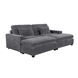 English Elm 90'' Square Arm Sofa With Removable Back Cushions and 2 Pillows,Couch For Living Room, Office, Apartment