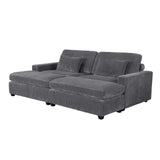 English Elm 90'' Square Arm Sofa With Removable Back Cushions and 2 Pillows,Couch For Living Room, Office, Apartment