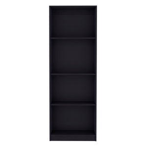 English Elm Vinton Tiered Bookcase with Smart Space-Saving Shelves, Versatile Display for Books & Decor Black 39.37 L x 27.6 W x 3.54 H B097P167425
