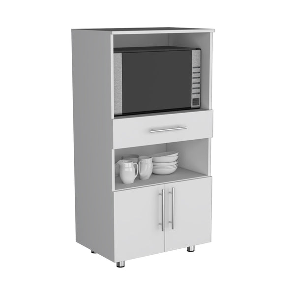English Elm Kitchen Lacour Island with 3-Side Shelves, 36" High Pine Prep Table with Ibiza Marble Top Finish White 49.2 L x 21.6 W x 5.5 H B097P167452