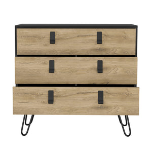 English Elm Dresser Slim 42" 5-Drawer Narrow Chest with Smooth Pull-Out Drawers for Compact Bedroom Storage Black Multi 37 L x 23.6 W x 5.9 H B097P167471