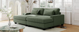 English Elm 90'' Square Arm Sofa With Removable Back Cushions and 2 Pillows,Couch For Living Room, Office, Apartment