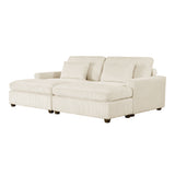 English Elm 90'' Square Arm Sofa With Removable Back Cushions and 2 Pillows, Couch For Living Room, Office, Apartment