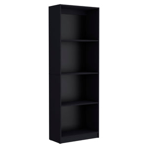 English Elm Vinton Tiered Bookcase with Smart Space-Saving Shelves, Versatile Display for Books & Decor Black 39.37 L x 27.6 W x 3.54 H B097P167425