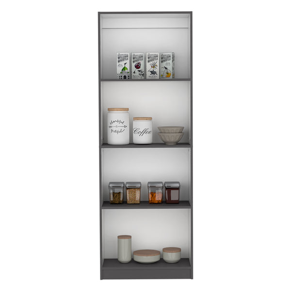 English Elm Vinton Tiered Bookcase with Smart Space-Saving Shelves, Versatile Display for Books & Decor Multicolor 39.37 L x 27.6 W x 3.54 H B097P167427