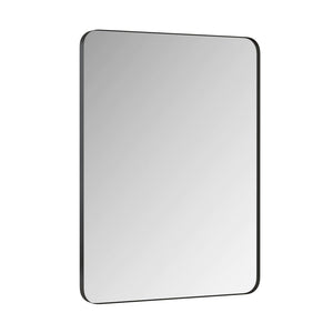 English Elm Wall Mirror Matte Black Metal Frame Rectangular 24x36 Bathroom Vanity Bedroom Decor W1435P151589