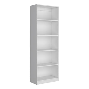 English Elm Vinton 4-Tier Bookcase with Spacious Vertical Shelves, Pine Construction, Easy Assembly, Modern Appeal White 44.88 L x 28.35 W x 3.15 H B097P167418