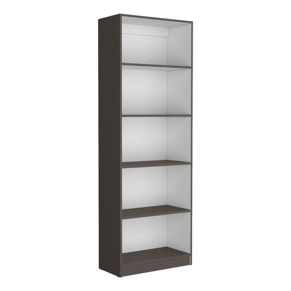 English Elm Vinton 4-Tier Bookcase with Spacious Vertical Shelves, Pine Construction, Easy Assembly, Modern Appeal Multicolor 44.88 L x 28.35 W x 3.15 H B097P167417