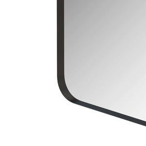 English Elm Wall Mirror Matte Black Metal Frame Rectangular 24x36 Bathroom Vanity Bedroom Decor W1435P151589