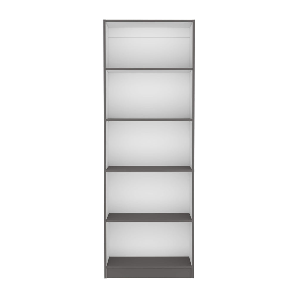 English Elm Vinton 4-Tier Bookcase with Spacious Vertical Shelves, Pine Construction, Easy Assembly, Modern Appeal Multicolor 44.88 L x 28.35 W x 3.15 H B097P167417