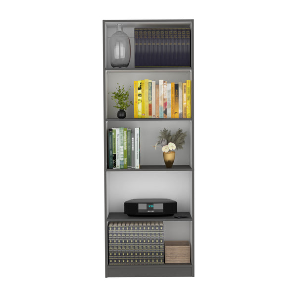 English Elm Vinton 4-Tier Bookcase with Spacious Vertical Shelves, Pine Construction, Easy Assembly, Modern Appeal Multicolor 44.88 L x 28.35 W x 3.15 H B097P167417