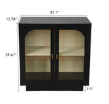 Hearth and Haven Storage Cabinet with Acrylic Door For Living Room, Dining Room, Study W688127148