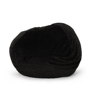 English Elm Negar Faux Fur Bean Bag Chair Plush Round Seating for Bedroom or Media Room B181P163023