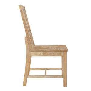 English Elm TOPMAX Rustic 5-Piece Extendable Round Dining Set with Trestle Base and Cross Back Chairs, Versatile Elegance Natural SP000042AAA