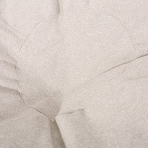 English Elm Bohemio 5 Foot Rounded Bean Bag Chair – Removable Washable Cover, High-Density Foam, Cozy Yellow Stripe B181P163057