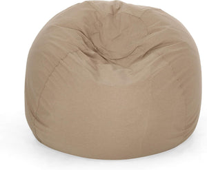 English Elm 5-Foot Plush High-Density Shredded Foam Bean Bag Chair With Microsuede Cover For Kids & Adults B181P164880