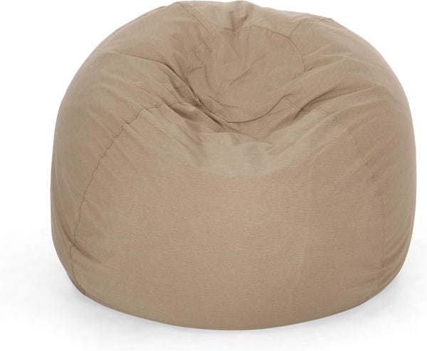 English Elm 5-Foot Plush High-Density Shredded Foam Bean Bag Chair With Microsuede Cover For Kids & Adults B181P164880