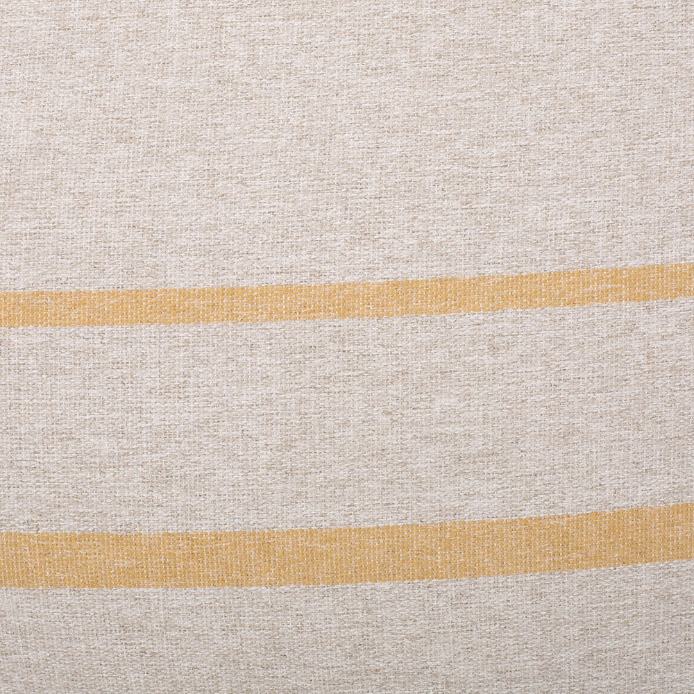 English Elm Bohemio 5 Foot Rounded Bean Bag Chair – Removable Washable Cover, High-Density Foam, Cozy Yellow Stripe B181P163057