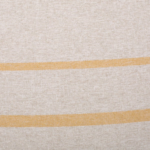 English Elm Bohemio 5 Foot Rounded Bean Bag Chair – Removable Washable Cover, High-Density Foam, Cozy Yellow Stripe B181P163057