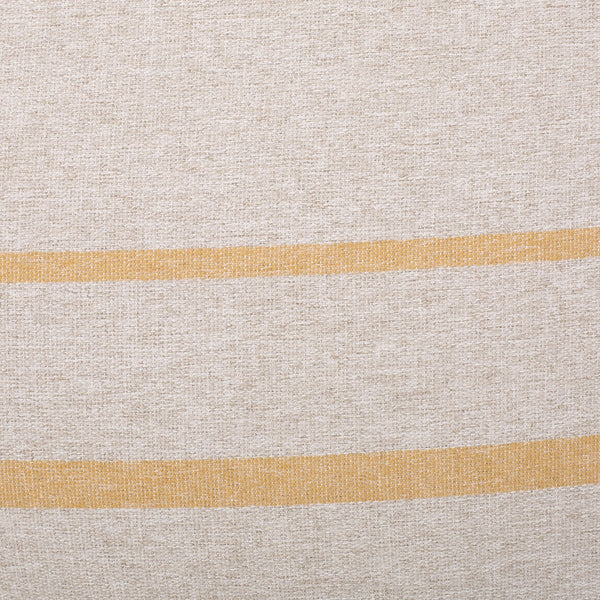 English Elm Bohemio 5 Foot Rounded Bean Bag Chair – Removable Washable Cover, High-Density Foam, Cozy Yellow Stripe B181P163057