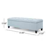 Christopher Knight Home® - Noble House - Ottilie Contemporary Button-Tufted Fabric Storage Ottoman Bench