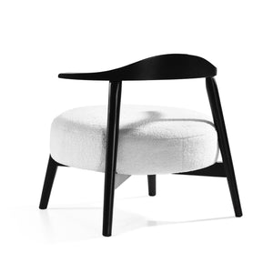 English Elm Christopher Knight Home® - ACCENT Chair with Plush Foam Cushion and Birch Wood Frame — Cozy, Supportive Seating for Living Room White 74661.00WHI