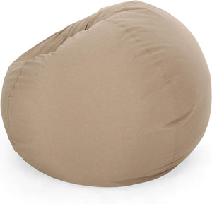 English Elm 5-Foot Plush High-Density Shredded Foam Bean Bag Chair With Microsuede Cover For Kids & Adults B181P164880