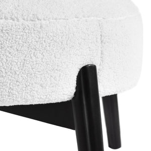 English Elm Christopher Knight Home® - ACCENT Chair with Plush Foam Cushion and Birch Wood Frame — Cozy, Supportive Seating for Living Room White 74661.00WHI