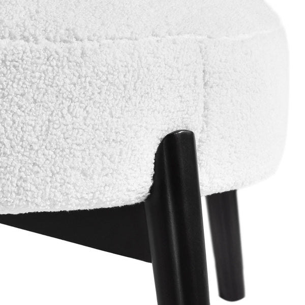 English Elm Christopher Knight Home® - ACCENT Chair with Plush Foam Cushion and Birch Wood Frame — Cozy, Supportive Seating for Living Room White 74661.00WHI