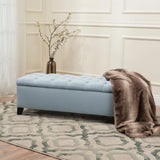 Christopher Knight Home® - Noble House - Ottilie Contemporary Button-Tufted Fabric Storage Ottoman Bench