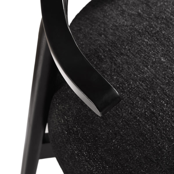 English Elm Christopher Knight Home® - ACCENT Chair with Plush Foam Cushion and Birch Wood Frame — Cozy, Supportive Seating for Living Room Black 74661.00BLK