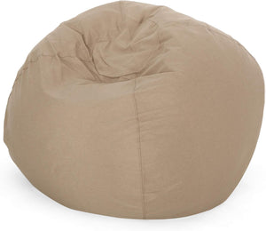 English Elm 5-Foot Plush High-Density Shredded Foam Bean Bag Chair With Microsuede Cover For Kids & Adults B181P164880